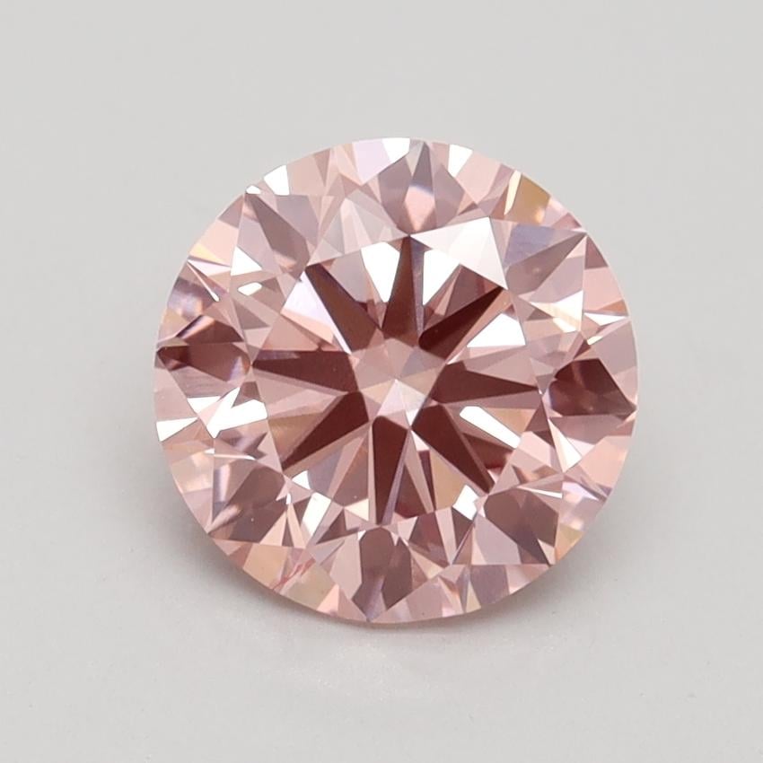 1.62 Ct. Fancy Intense Pink Round Lab Grown Diamond