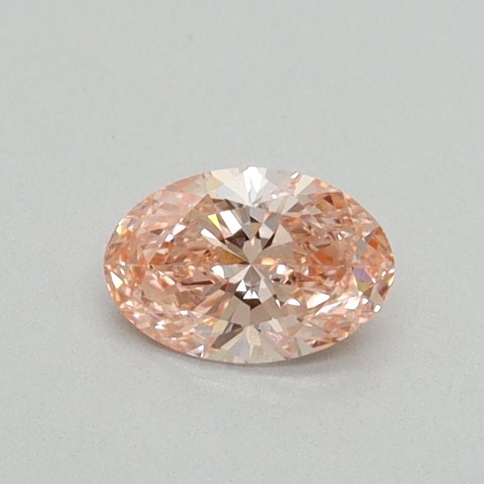 0.31 Ct. Fancy Vivid Pink Oval Lab Grown Diamond