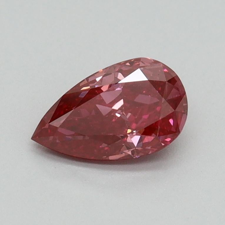 0.62 Ct. Fancy Vivid Red Pear Lab Grown Diamond