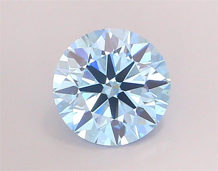 1.65 Ct. Fancy Vivid Blue Round Lab Grown Diamond