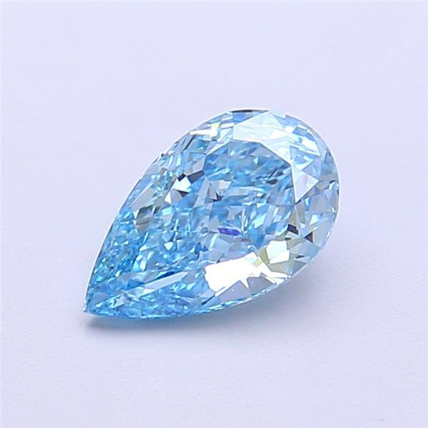 1.02 Ct. Fancy Vivid Blue Pear Lab Grown Diamond