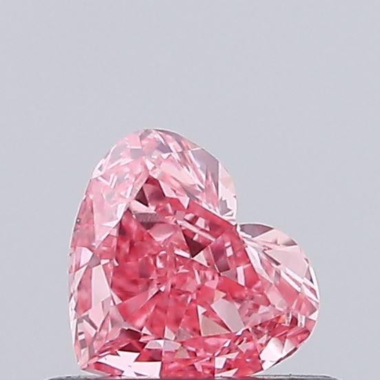 0.37 Ct. Fancy Vivid Pink Heart Lab Grown Diamond