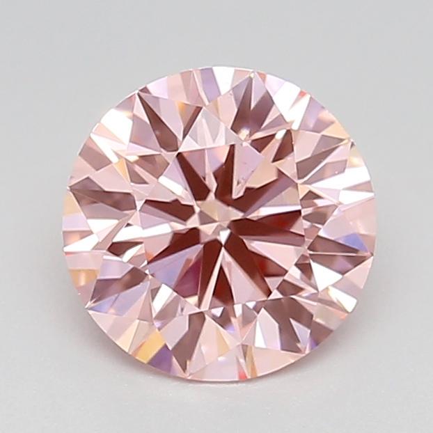 0.92 Ct. Fancy Intense Pink Round Lab Grown Diamond