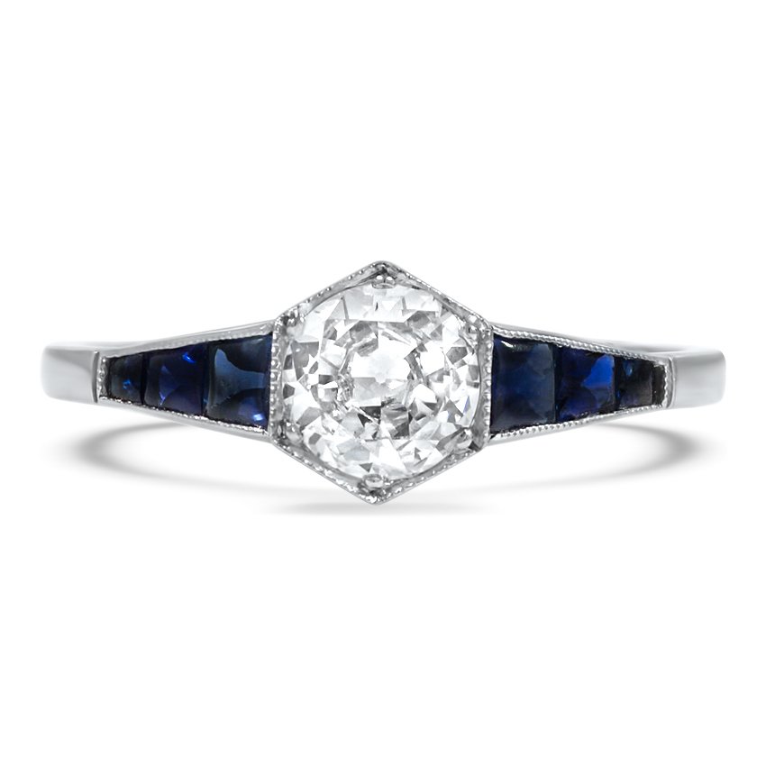 Art Deco Reproduction Diamond Vintage Ring