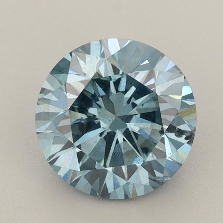 1.64 Ct. Fancy Vivid  Blue Round Lab Grown Diamond