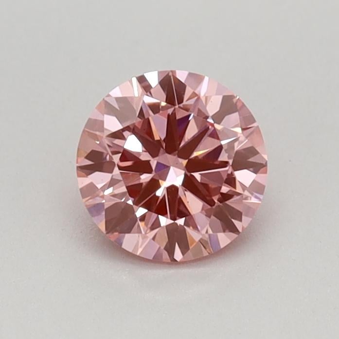 0.40 Ct. Fancy Vivid Pink Round Lab Grown Diamond