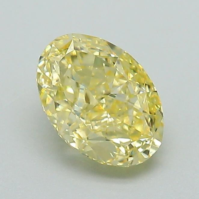 1.02 Ct. Fancy Yellow Oval Lab Grown Diamond