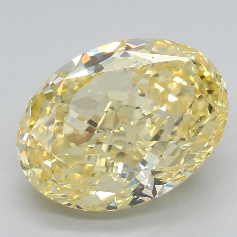 1.82 Ct. Fancy Intense Yellow Oval Lab Grown Diamond