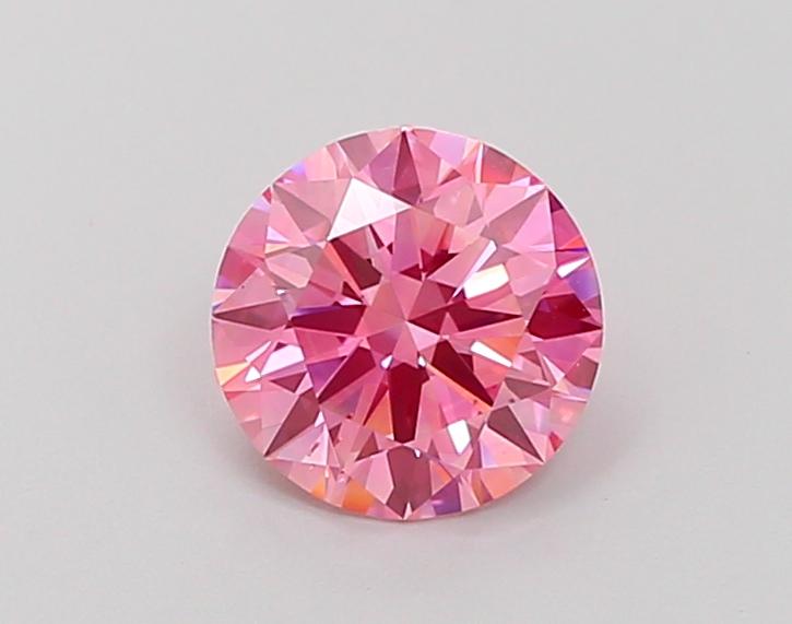 1.11 Ct. Fancy Vivid  Pink Round Lab Grown Diamond