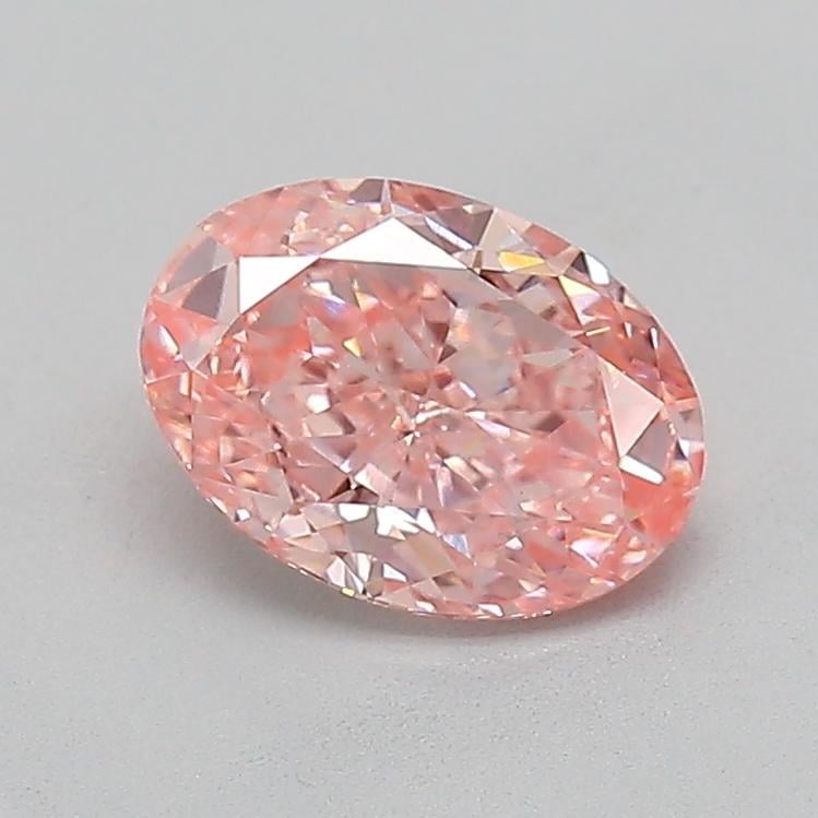 1.01 Ct. Fancy Vivid  Pink Oval Lab Grown Diamond