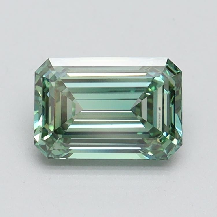 1.02 Ct. Fancy Vivid Pacific Green Emerald Lab Grown Diamond