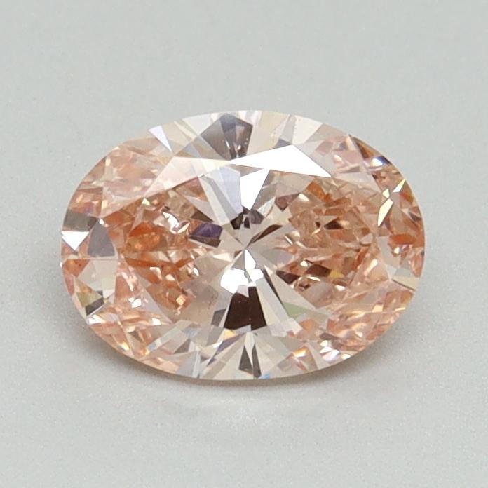 0.77 Ct. Fancy Intense Pink Oval Lab Grown Diamond