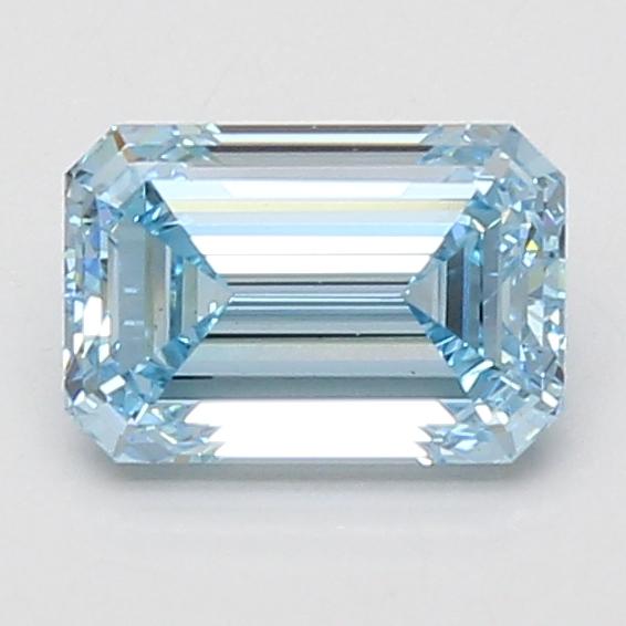 1.50 Ct. Fancy Vivid Blue Emerald Lab Grown Diamond