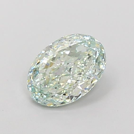 1.01 Ct. Fancy Intense  Green Oval Lab Grown Diamond