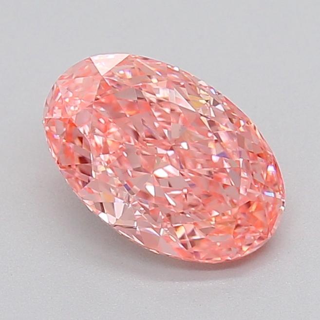 1.63 Ct. Fancy Vivid  Pink Oval Lab Grown Diamond