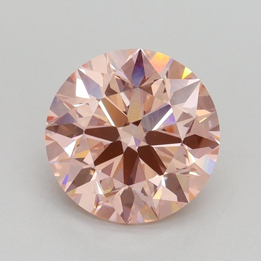 2.01 Ct. Fancy Intense Pink Round Lab Grown Diamond