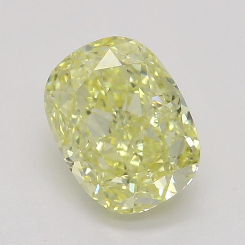 0.81 Ct. Fancy Intense Yellow Cushion Diamond