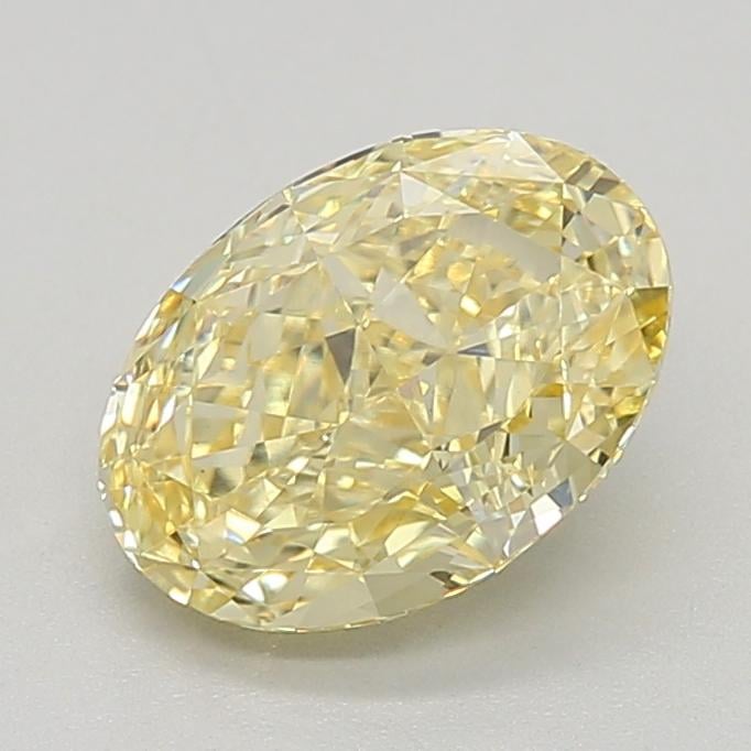 2.02 Ct. Fancy Intense Yellow Oval Lab Grown Diamond