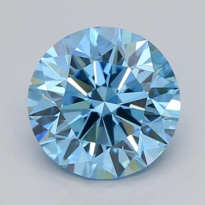 1.50 Ct. Fancy Vivid  Blue Round Lab Grown Diamond