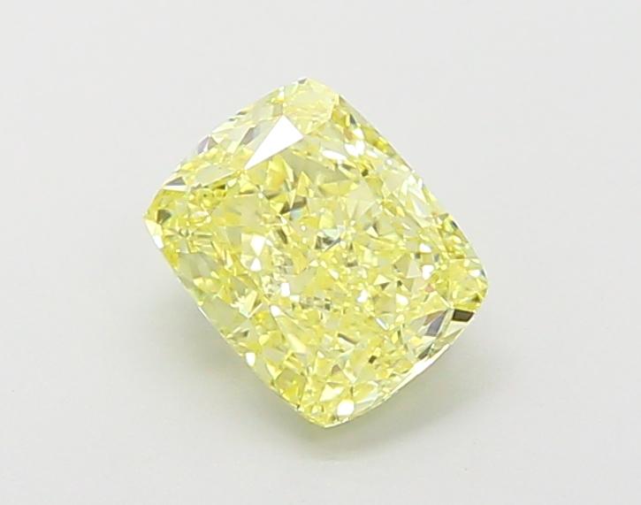 1.32 Ct. Fancy Intense Yellow Cushion Lab Grown Diamond