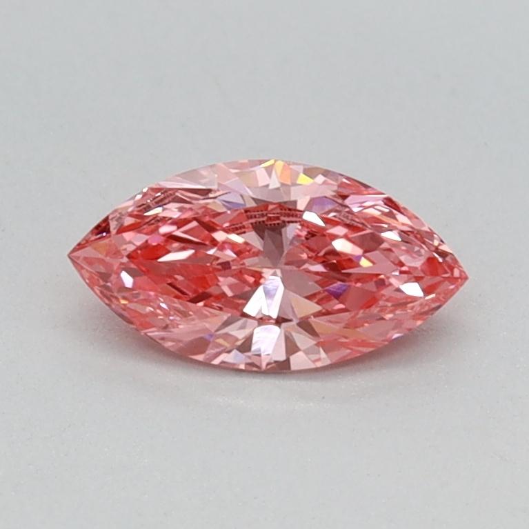 0.36 Ct. Fancy Vivid Pink Marquise Lab Grown Diamond