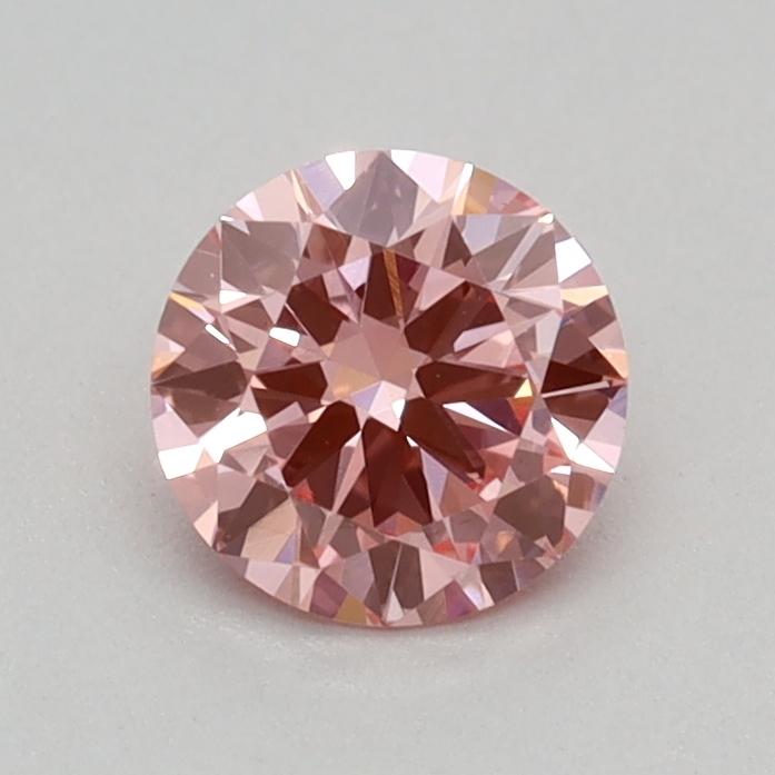 0.35 Ct. Fancy Vivid Pink Round Lab Grown Diamond