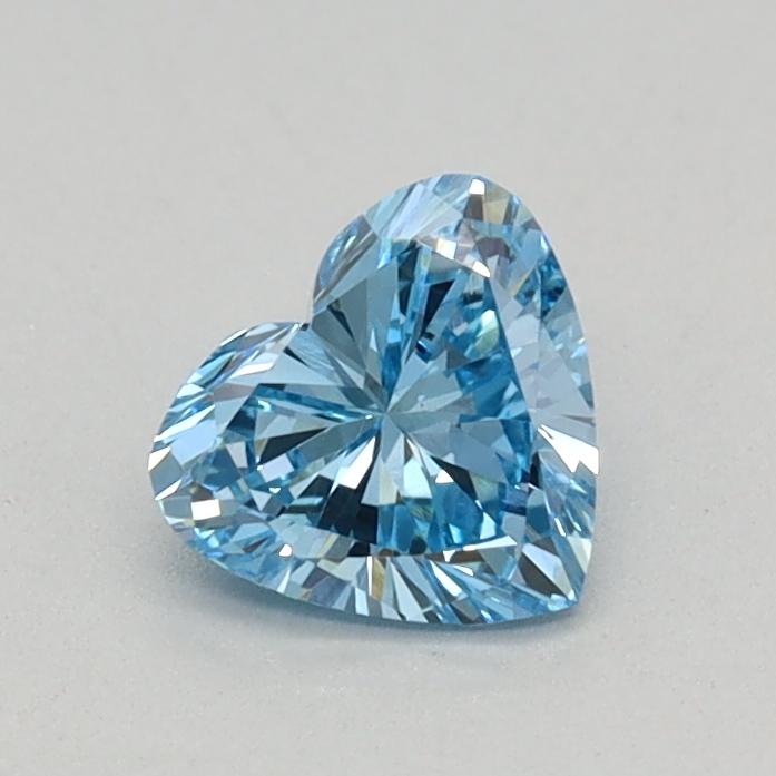 0.38 Ct. Fancy Vivid Blue Heart Lab Grown Diamond