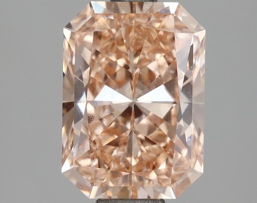 2.01 Ct. Fancy Intense Orangy Pink Radiant Lab Grown Diamond