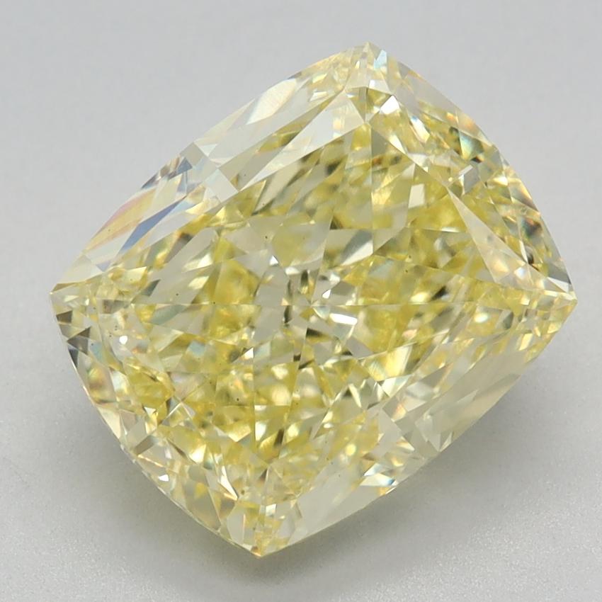 3.35 Ct. Fancy Intense Yellow Cushion Lab Grown Diamond