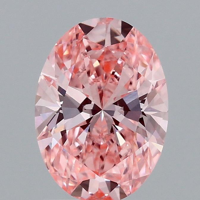 1.27 Ct. Fancy Vivid Pink Oval Lab Grown Diamond
