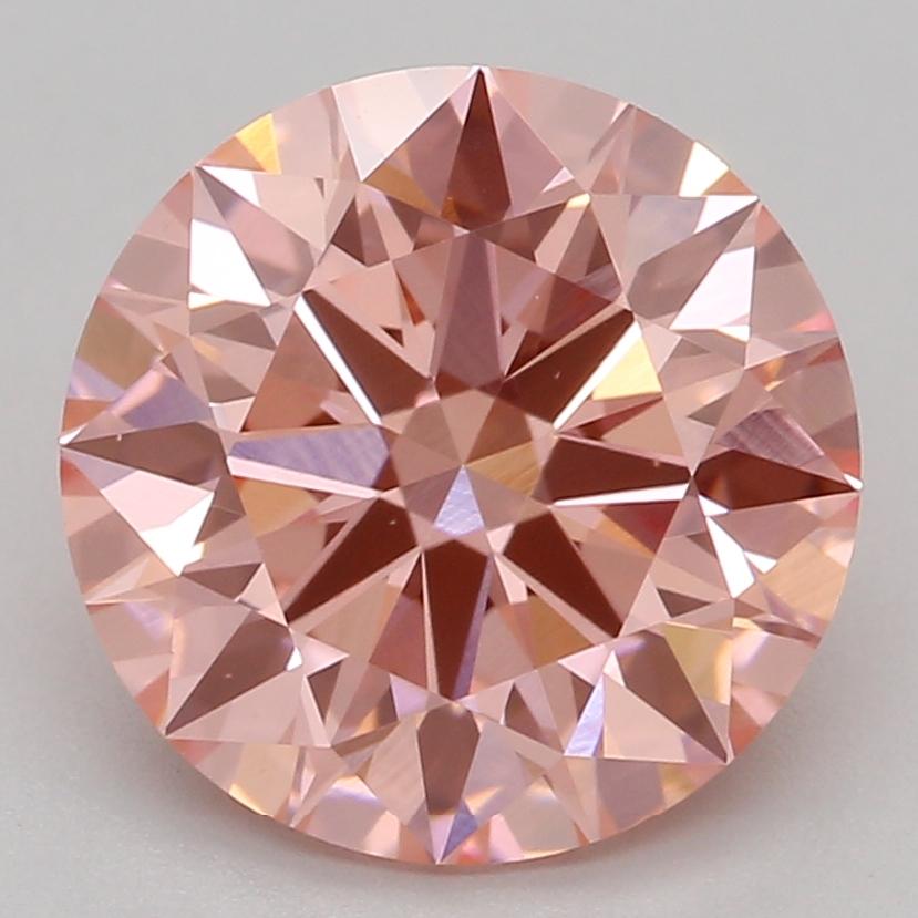 2.04 Ct. Fancy Vivid Pink Round Lab Grown Diamond