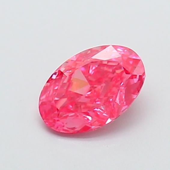 1.02 Ct. Fancy Vivid Pink Oval Lab Grown Diamond