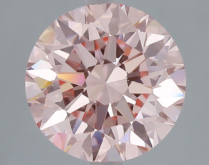 4.01 Ct. Fancy Vivid Pink Round Lab Grown Diamond