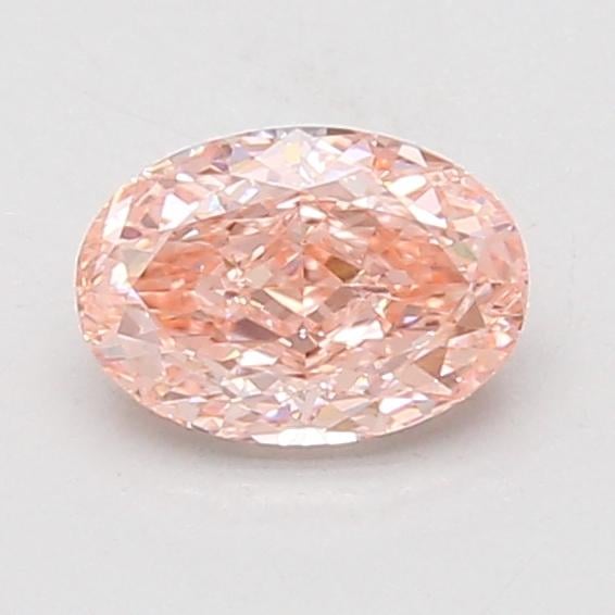 0.90 Ct. Fancy Vivid Pink Oval Lab Grown Diamond