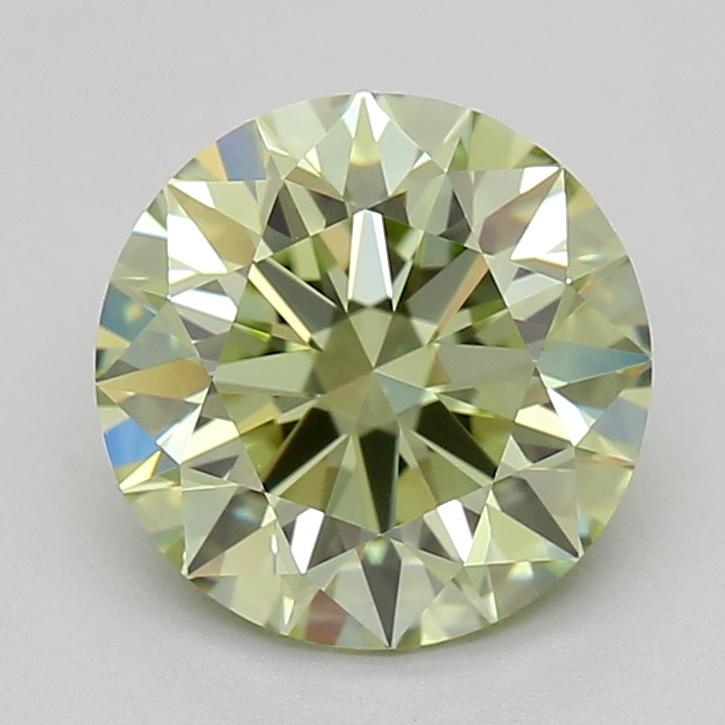 1.07 Ct. Fancy Intense Green Round Lab Grown Diamond