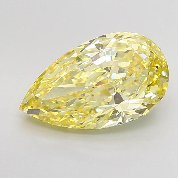 5.09 Ct. Fancy Intense None Yellow Pear Lab Grown Diamond