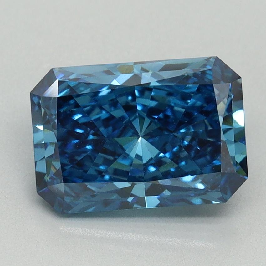 1.96 Ct. Fancy Vivid Blue Radiant Lab Grown Diamond