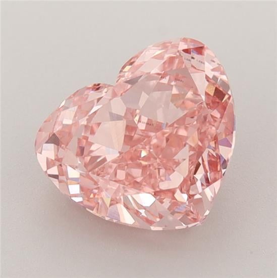 2.17 Ct. Fancy Vivid Pink Heart Lab Grown Diamond