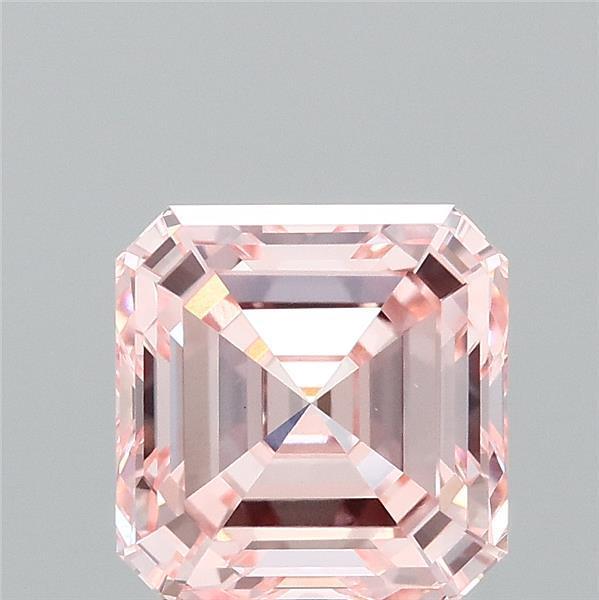 2.50 Ct. Fancy Intense  Pink Asscher Lab Grown Diamond