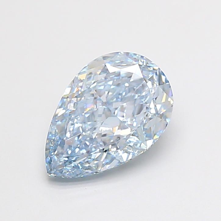 2.73 Ct. Fancy Intense  Blue Pear Lab Grown Diamond