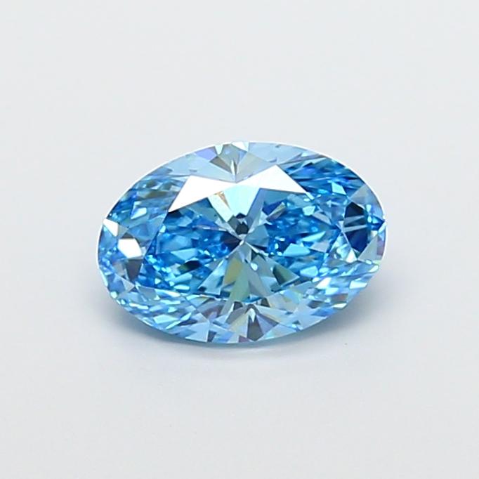 1.90 Ct. Fancy Vivid Blue Oval Lab Grown Diamond