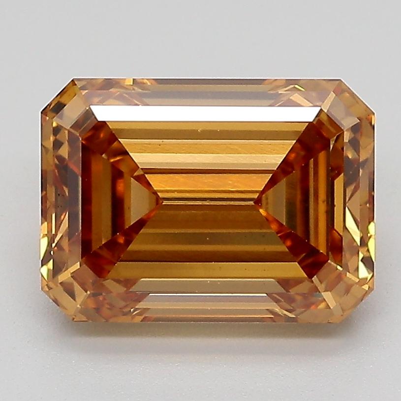 3.10 Ct. Fancy Light  Brown Emerald Lab Grown Diamond