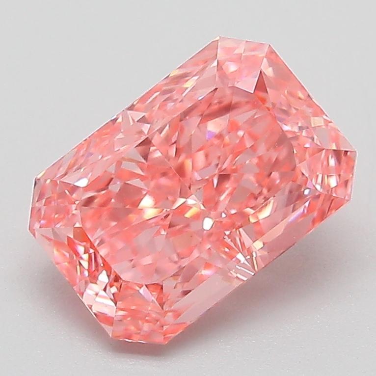 2.06 Ct. Fancy Pink Radiant Lab Grown Diamond