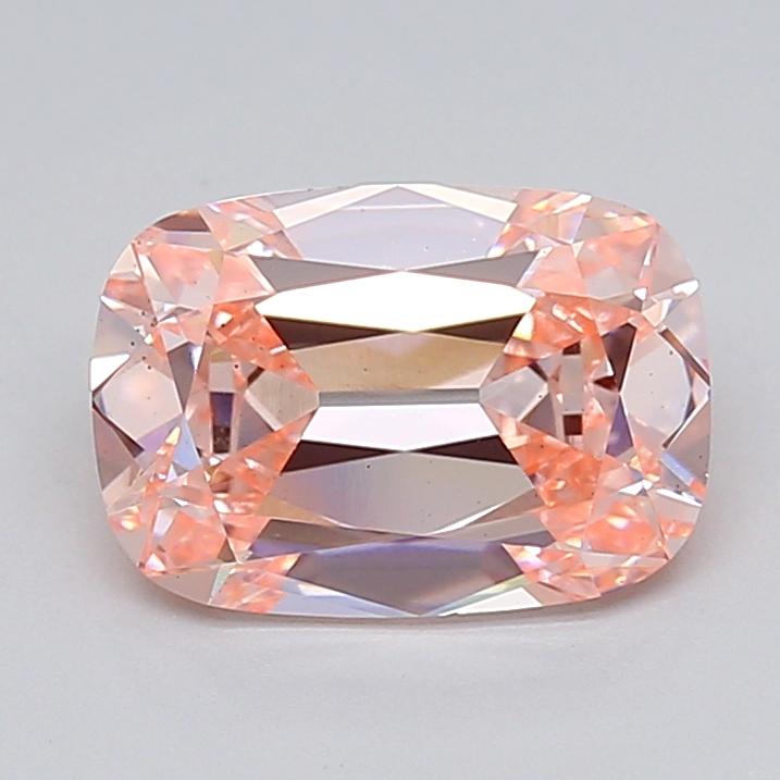 3.05 Ct. Fancy Intense  Pink Cushion Lab Grown Diamond