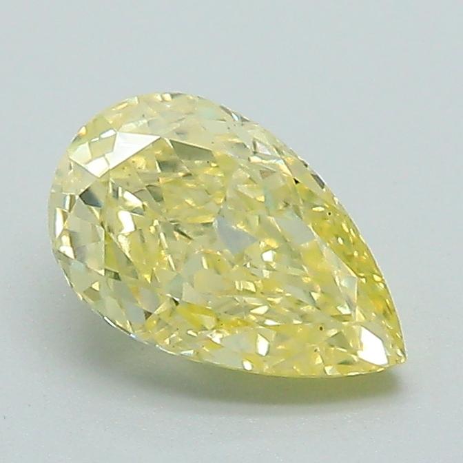 1.01 Ct. Fancy Vivid Yellow Pear Lab Grown Diamond