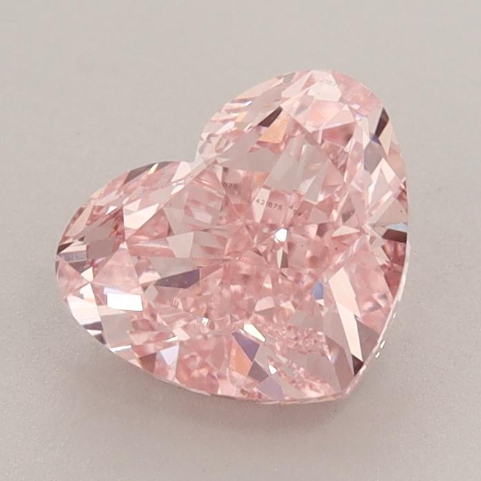 1.65 Ct. Fancy Vivid  Pink Heart Lab Grown Diamond