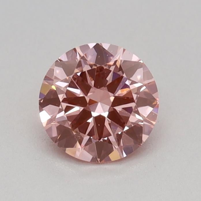 0.31 Ct. Fancy Vivid Pink Round Lab Grown Diamond