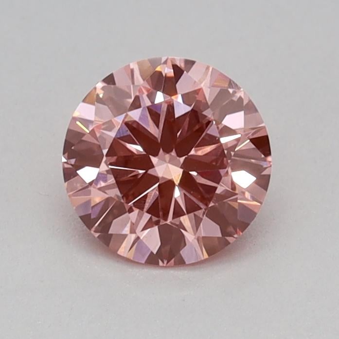 0.33 Ct. Fancy Vivid Pink Round Lab Grown Diamond