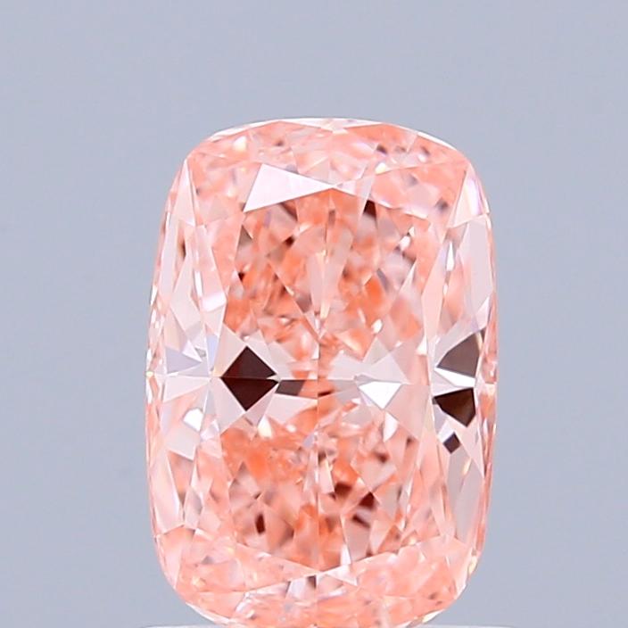 0.90 Ct. Fancy Vivid Pink Cushion Lab Grown Diamond