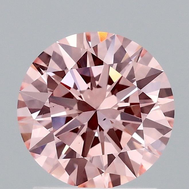1.49 Ct. Fancy Vivid Pink Round Lab Grown Diamond